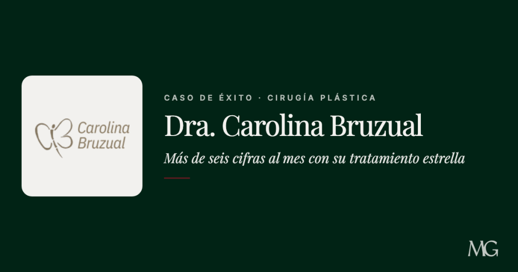 Caso de éxito de la Dra. Carolina Bruzual, cirugía plástica, más de seis cifras al mes con su tratamiento estrella